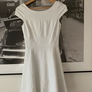 White graduation dress